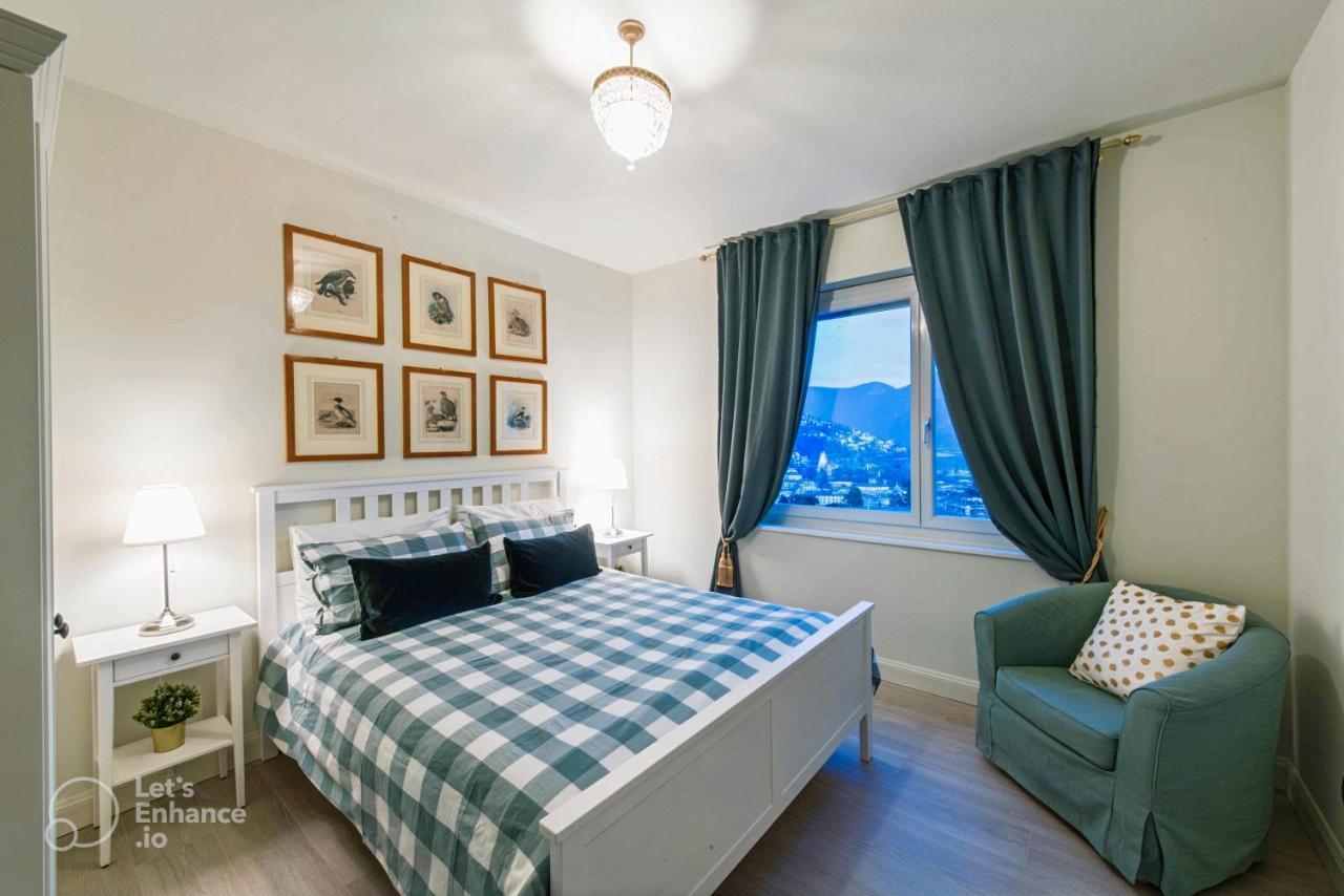 Lakeview Panorama Penthouse With Washer & Dryer Лугано Экстерьер фото